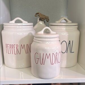 Rae Dunn Holiday Kitchen Canisters
